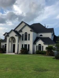 Completed home roof