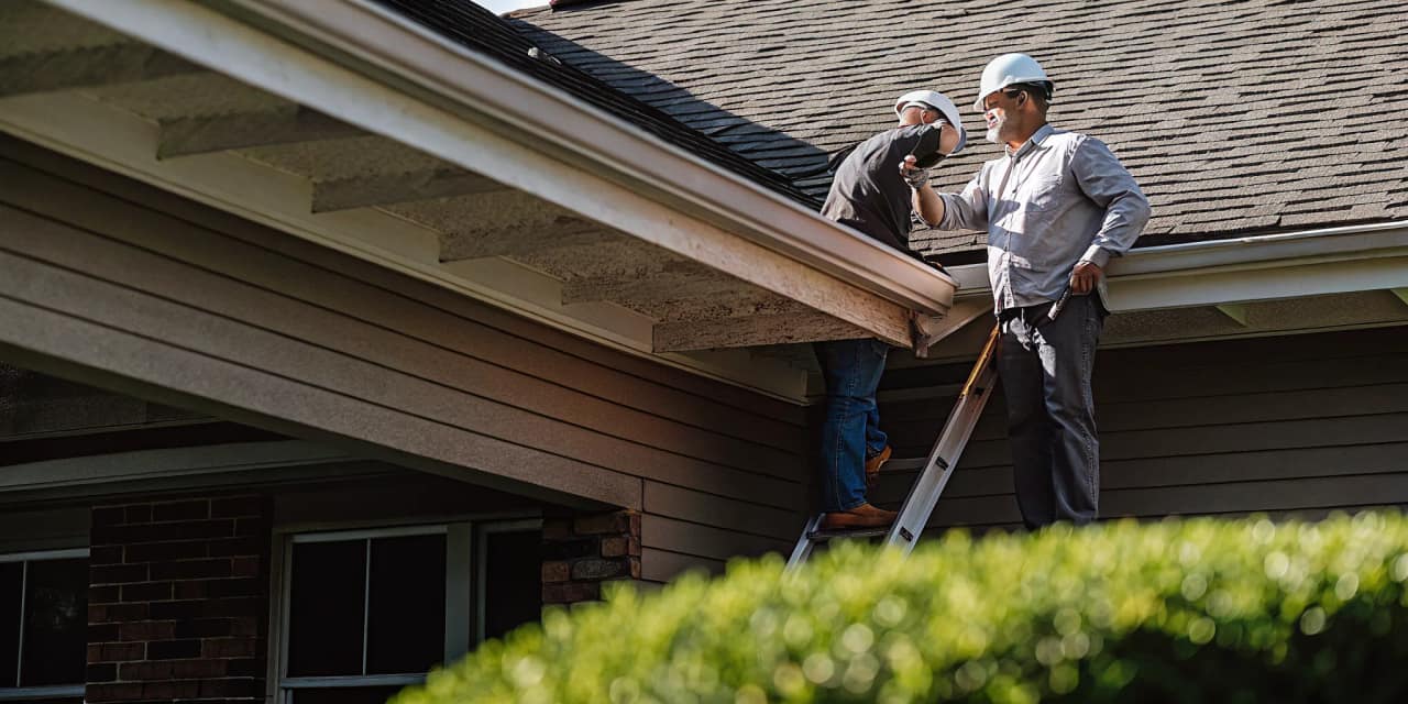 Roof insurance adjuster inspection with a Texas roofing professional